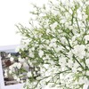 Pusuny Baby Breath Flowers Artificial Bulk,6 Pcs Gypsophila Faux White