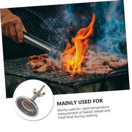 LIFKOME 1Pc Stainless Steel BBQ Oven Thermometer High Accuracy Cooking Thermometer for Grill Baking Dial Food Thermometer for Family Use Kitchen