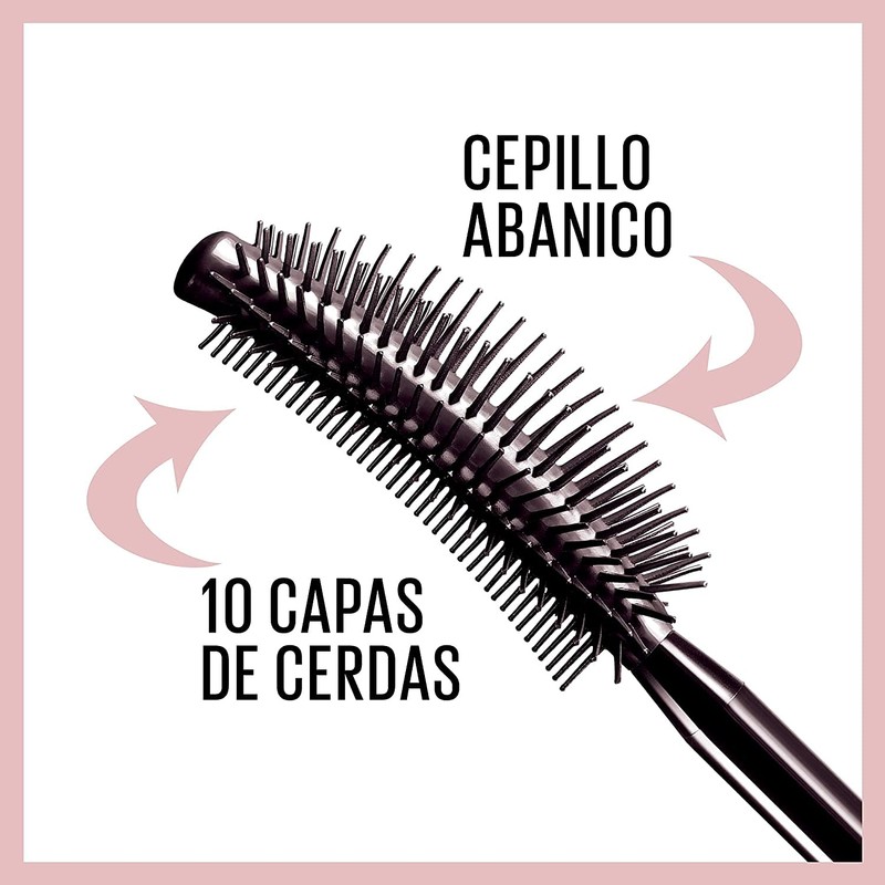 Maybelline New York sensational volume mascara eyelashes, fan effect Black
