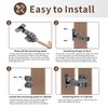 10 Pack Full Overlay Soft Close Cabinet Hinges 105° Frameless