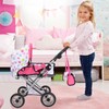 Bebamour Baby Doll Stroller Convertible Pram Stroller with Removable Travel