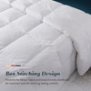 WhatsBedding California King Feather Down Comforter, White Lightweight Comforter, Luxurious