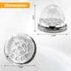 2PCS 17 LED Dual Revolution Amber Turn Signal & White
