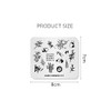 Rolabling Nail Art Stamping Plates Animal Panda Bamboo Pattern Chinese