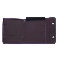 MPP Faux Leather 10 Shear Zipper Cases for Dog Groomers Stylists Barbers Durable (Purple)