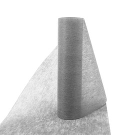 30 cm x 25 m Non-Woven Table Runner, Wedding, Table Runner Roll, Table Runner Christening, Tulle Ribbon Table Runner, Non-Woven Table Runner, Birthday Table Runner for Wedding (Grey)