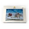 MyPuzzle Rustic Winter Scene with Snowy Hut - Premium 500