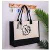 AIXXCUVQ Alphabet Beach Bag Preferred for Travel Enthusiasts Letter Cotton