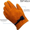Hocoi Moa Kids Leather Work Gloves for Toddlers Age 5-7