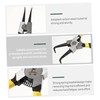Tofficu 4pcs Heavy Duty Spring Loaded Pliers Removing Internal External