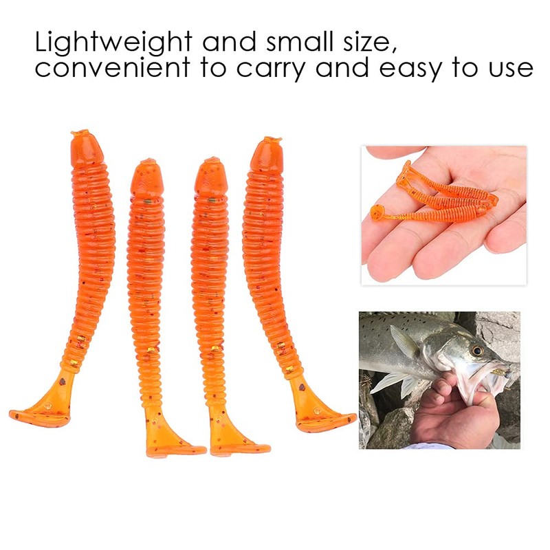 50 Pcs 5cm Fishing Lures, Fishing Baits Soft Plastic Fishing