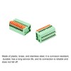sourcing map 5 Packs PCB Spring Clamp Block Connector KF141R