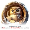 Wooden Puzzles for Adults, 200 Pieces Cave Owl Flat Puzzle