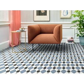 PVC Flooring Vinyl Flooring in Retro Tile Art, DIN A4 Sample Piece