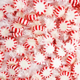Starlight Peppermint Candy Bulk - 3 Pound - Bulk Candy Peppermint Mints Individually Wrapped - Holiday Mints - Hard Candy Gluten Free in Resealable Bag 48 Oz