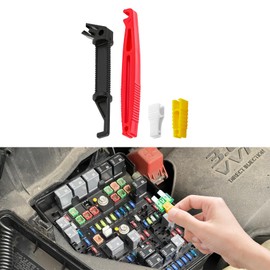 QZTYTY 4PCS Fuse Puller, Car Fuses Tool, Car Fuse Pull Tool with 4 Size Automotive Glass Fuse Puller Fuse Extractor Tool, Mini Plastic Fuse Removal Tools for Car Truck Fuses Replacement (4PCS)