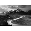 History Galore 24"x36" Gallery Poster, grand teton national park Ansel