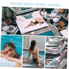 ULTECHNOVO 1Pc Beach Towel with Quicksand Pattern Unique Round Towel