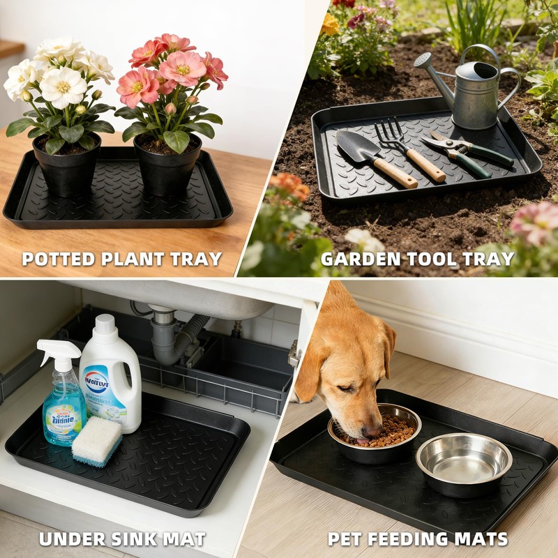 5Pcs Shoe Tray 14 x 11 Inch Waterproof Mat Wet