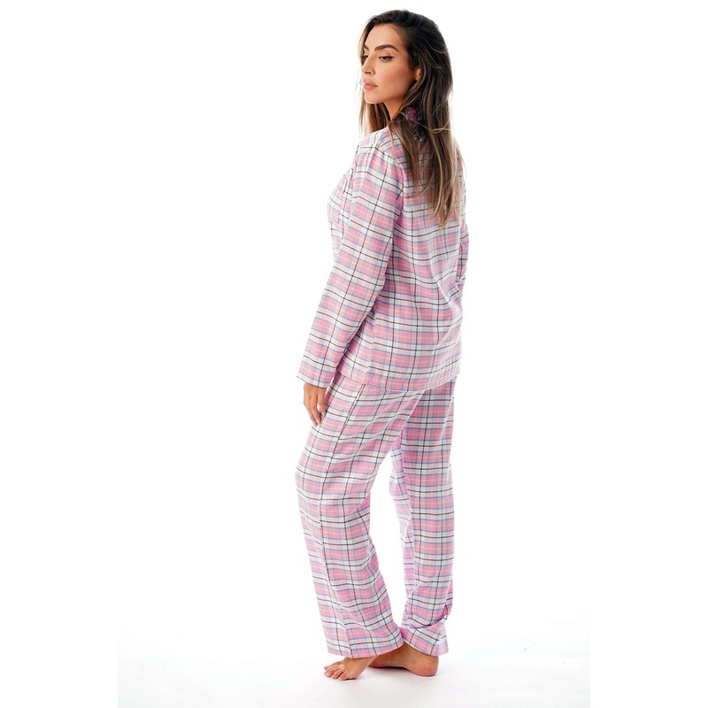 Just Love Long Sleeve Flannel Pajama Sets for Women 6760-10359-PNK-L