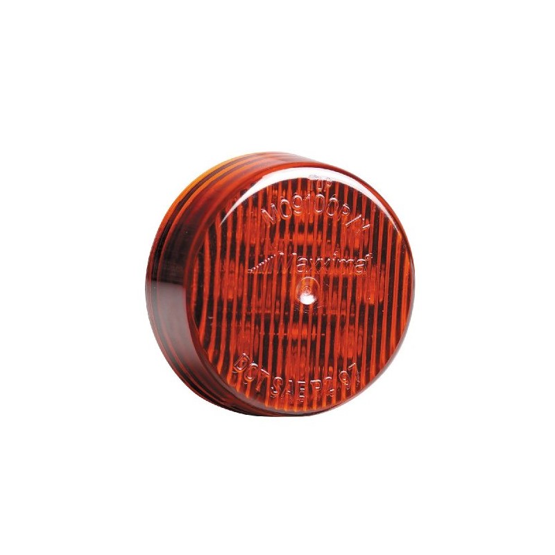 Maxxima M09100R 2" Round Red Clearance/Marker Light 9 LED's