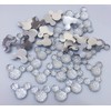 MajorCrafts 60pcs Crystal Clear 14mm Flat Back Kawaii Resin Mouse