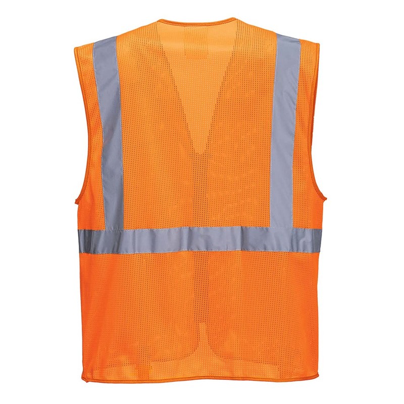 Portwest C376ORRM Athens Mesh Air Executive Vest, Medium, Orange