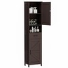 Homhedy 67" H Tall Bathroom Storage Cabinet with 2 Barn