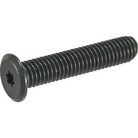 Trusco B185-0206 Hex Lobe Ultra Low Head Screw, Stainless Steel, Black Dyed, M2 x 6, Pack of 10