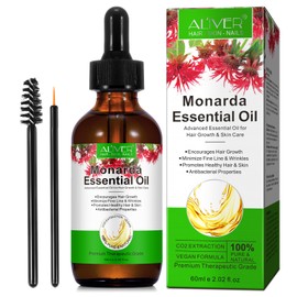 Monarda Essential Oil for Hair Growth & Skin Care,Improve Hair Loss and Nourishes Scalp for Men and Women, Monarda Essential Oil for Hair Growth, Hair Growth Oil Promotes Eyebrow and Eyelash Growth