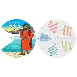 Fun Express The Story of Peter Learning Wheels - VBS Vacation Bible School Supplies/Decor, 12 Pieces