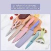 Didier Market Juego De 6 Cuchillos Cocina Color Pastel Acero