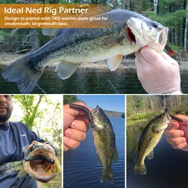 Bombrooster Mushroom Jig Heads 25 Pack -Finesse Ned Rig Jigs Hooks for Bass Fishing, Weedless Fishing Hooks 1/4oz 3/16oz 1/8oz