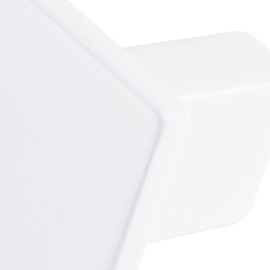 Gedotec Designer Furniture Knobs Made of Solid Metal – White Matt | Set of 4 Cabinet Handles Modern | Rock | Cabinet Knob in Classic Look | Design Knob - 28 x 28 mm | Furniture Knob Including M4 x 25