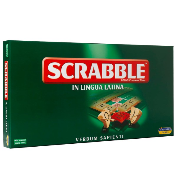 IDEAL | Scrabble Classic: a reproduction of the original 1950's design with wooden tiles - Latin Edition | Classic Games | For 2-4 Players | Ages 10+, Green