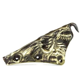 Liberty Artworks 3D Carved Dragon Helmet Decoration - Bronze - For Cairns Helmets - Construction Workers, Miners, Safety Professionals - Male