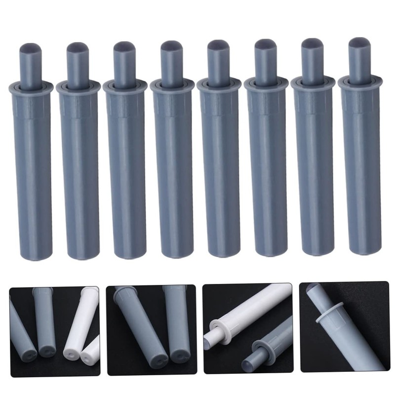KICHOUSE 8pcs Door Stopper Door Shield Buffer Dark Gray Prevents