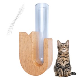 Cat Whisker Vase Fridge Magnet, Cat Whisker Mini Vases, Tiny Vase for Cat Whisker, Cat Whisker Collector Cat Whisker Holder for Cat Lovers, Cat Whisker Jar Home Office Farmhouse Decor