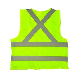 Eurow High Visibility ANSI Class II Security Vest, Mesh, Yellow 3-Pack, X-Large