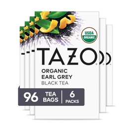 TAZO Organic Earl Grey Black Tea Bags with Bergamot Flavor - 96 Count