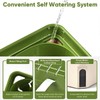 AIMALL Self-Watering Balcony Vegetable Pot for Growing Cilantro, Onions, Herbs,