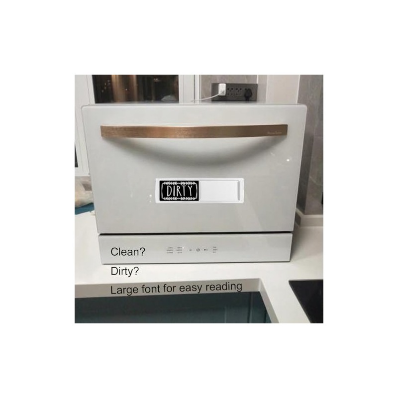 Dishwasher Magnet Clean Dirty Sign, Strong Magnet Clean Dirty Magnet