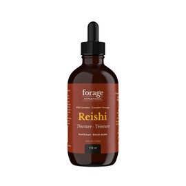 Forage Hyperfoods Forage Hyperfoods - Reishi Mushroom Tincture, With Reishi Mushroom Extract for Better Immune System and Stress Response, For Natural Calm, Dual Extract, Original, 118 ml