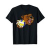 Bear Volleyball Volley Ball Claw Grizzly Cartoon Character T-Shirt