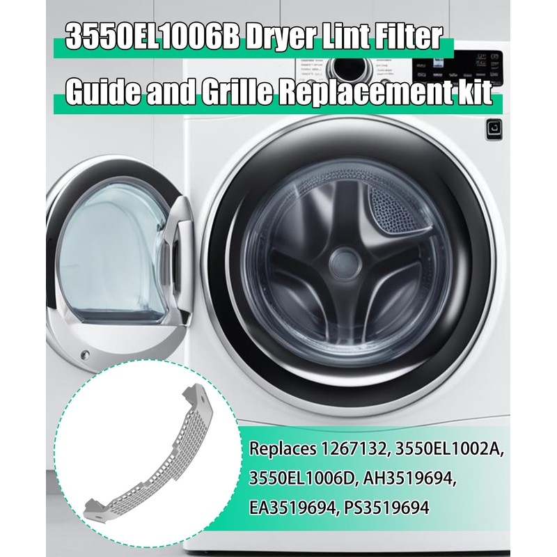 3550EL1006B Dryer Lint Filter Guide And Grille Replacement Kit