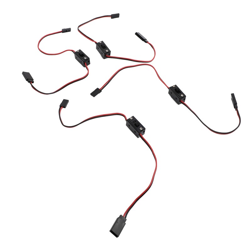 4Pcs RC JR Style Power On Off Switch Versatile Sturdy