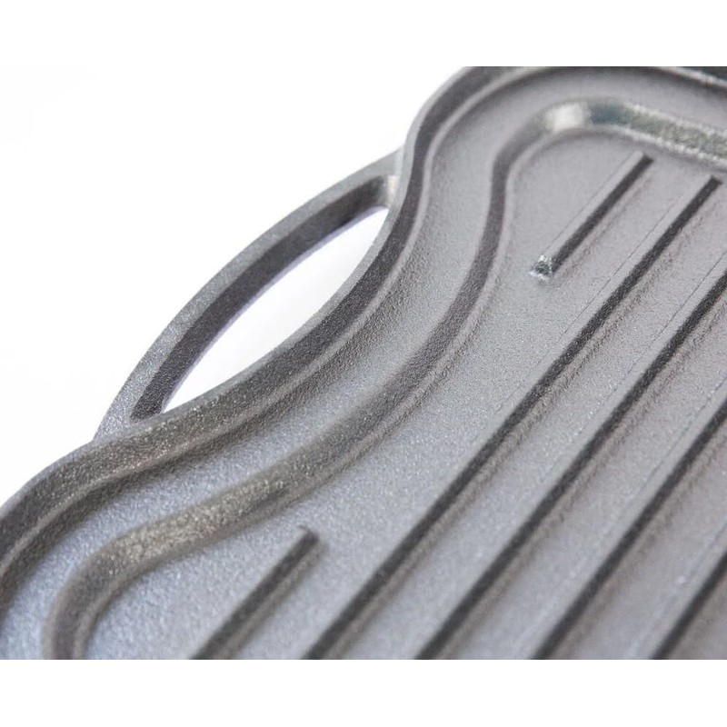 KANKA Grill Cast Iron Griddle - Extra Large Reversible Double-Sided