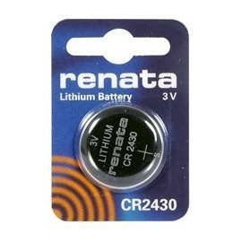 Renata #CR2430 Lithium Coin Battery 3V Blister Card Packaged for Peg Hook Durable New