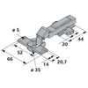 Hettich 9125528 Corner Hinge 95° for Corner Cabinets and Existing