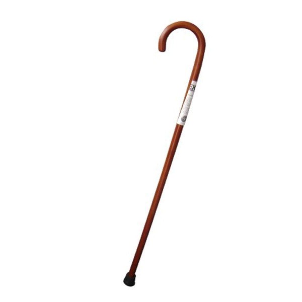 Lumex Standard Wood Canes - Walking Stick, Mobility Aids for Men and Women, 7/8" x 36" Length, Walnut Finish, Pack of 6, 5180A
